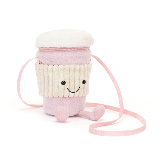 Amuseables Coffee-To-Go Pink Bag