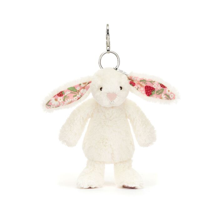 Blossom Cream Bunny 'Berry' Bag Charm