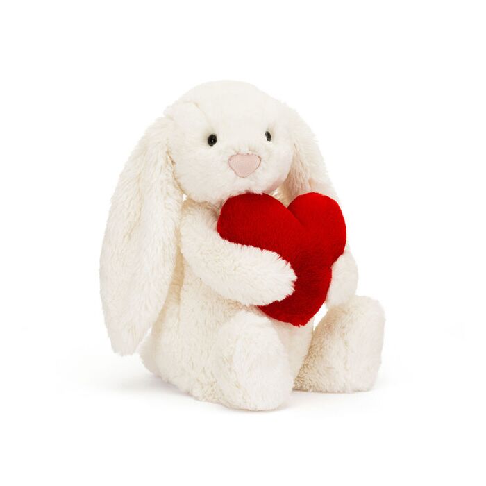 Bashful Red Love Heart Bunny