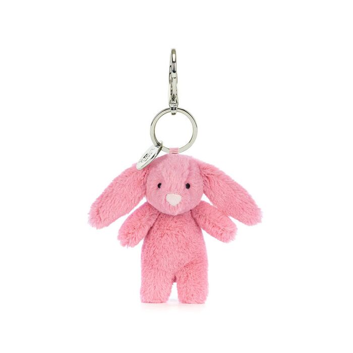Bashful Bunny Pink Bag Charm