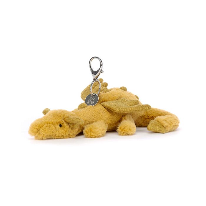 Golden Dragon Bag Charm