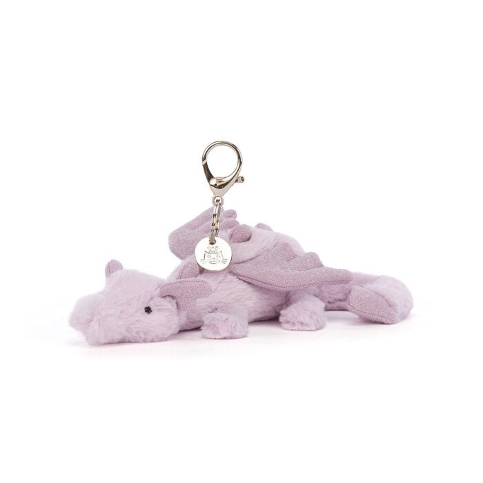 Lavender Dragon Bag Charm