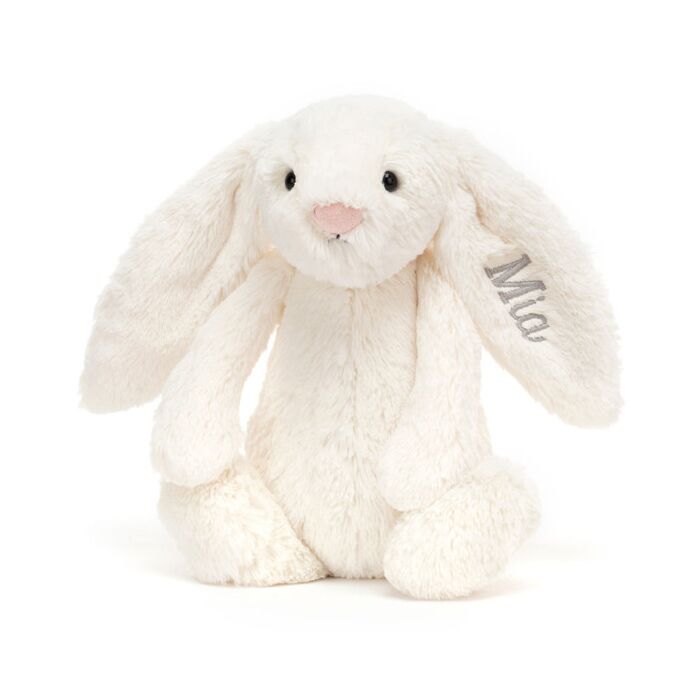 Personalised Bashful Cream Bunny Medium