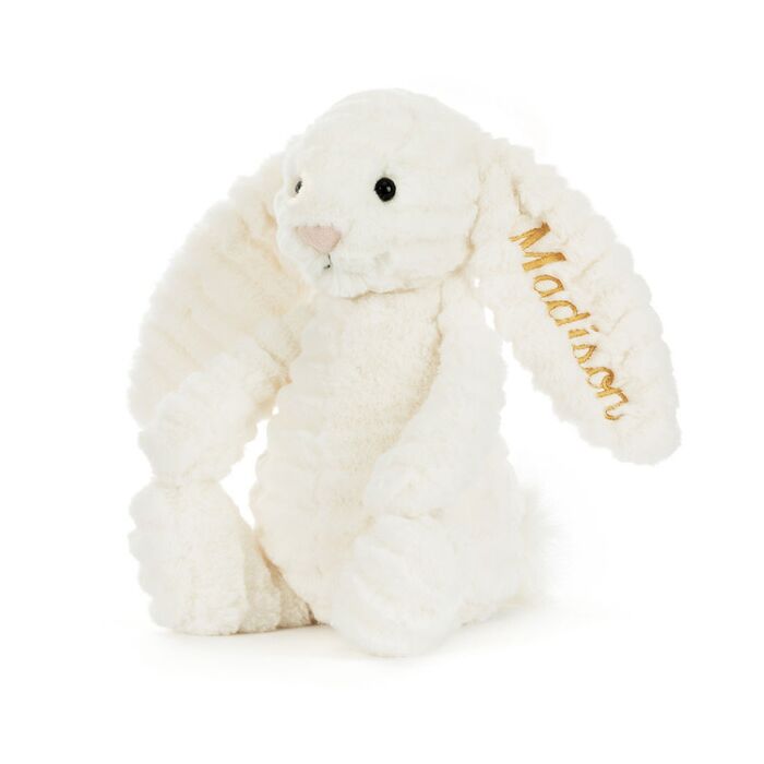 Personalised Bashful Luxe Bunny Nimbus