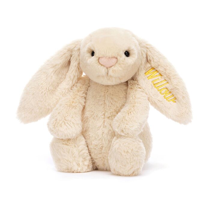 Personalised Bashful Luxe Bunny Willow Medium