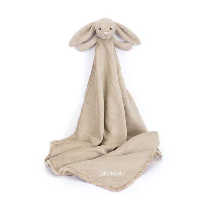 Personalised Bashful Beige Bunny Blankie