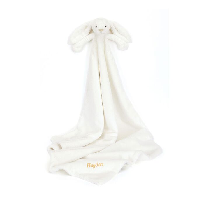 Personalised Bashful Luxe Bunny Luna Blankie