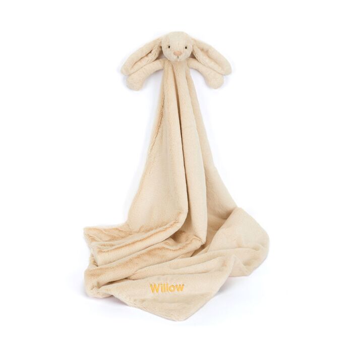 Personalised Bashful Luxe Bunny Willow Blankie