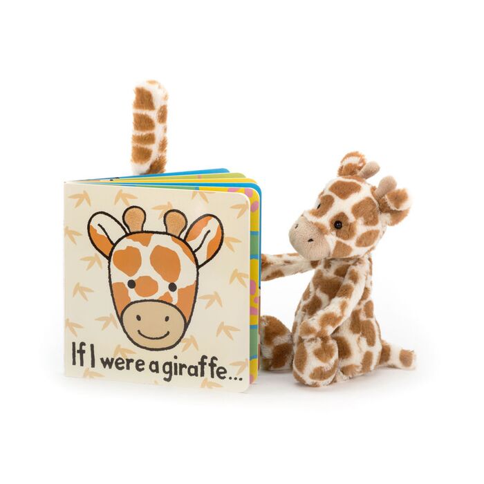 If I Were A Giraffe Book and Bashful Giraffe Small