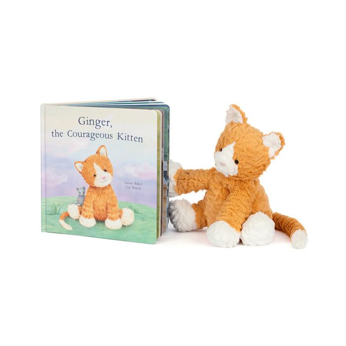 Ginger  the Courageous Kitten Book and Fuddlewuddle Ginger Cat