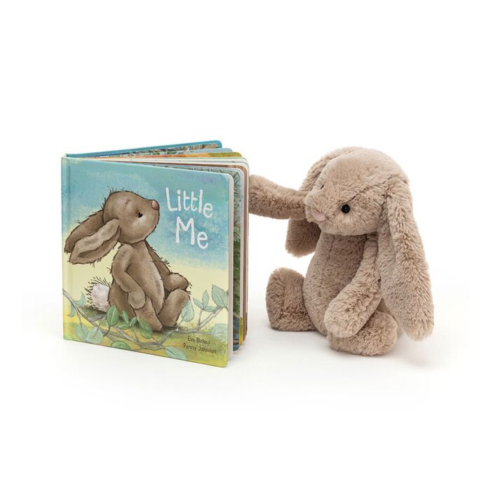 Little Me Book and Bashful Beige Bunny Medium