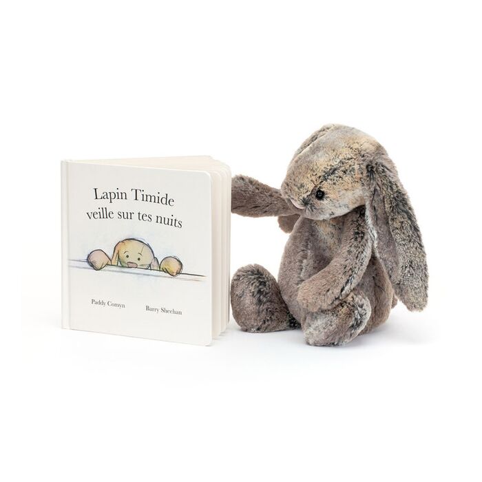 Lapin Timide Veille Sur Tes Nuits and Bashful Cottontail Bunny Medium