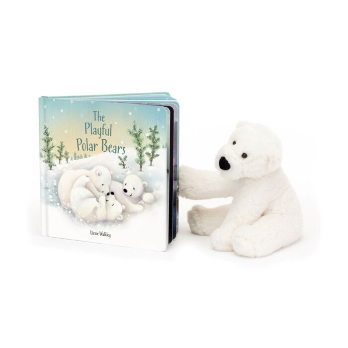 The Playful Polar Bears Book and Perry Polar Bear Small