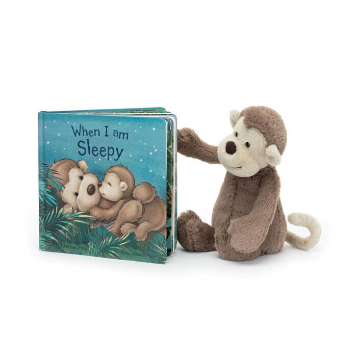 When I Am Sleepy Book and Bashful Monkey Medium
