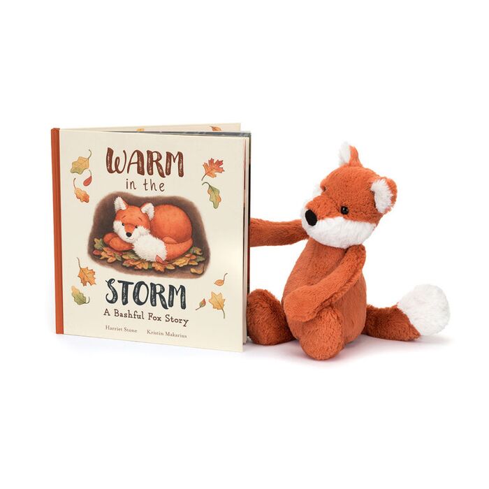 Warm in the Storm Book and Bashful Fox Cub Medium