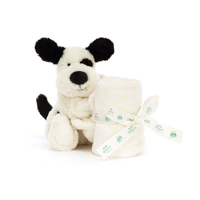 Bashful Black &  Cream Puppy Soother