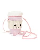 Amuseables Coffee-To-Go Pink Bag