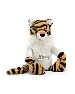 Bashful Tiger with Personalised Cream Jumper