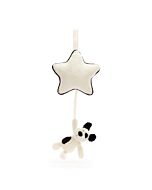 Bashful Black &amp  Cream Puppy Musical Pull