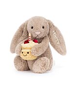 Personalised Bashful Beige Bunny 'Birthday'