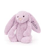 Personalised Bashful Lilac Bunny Medium