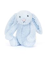 Personalised Bashful Blue Bunny Medium