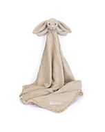 Personalised Bashful Beige Bunny Blankie