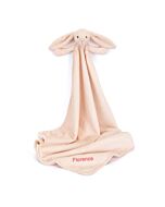 Personalised Bashful Blush Bunny Blankie