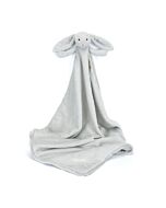 Personalised Bashful Silver Bunny Blankie