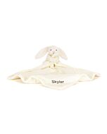 Personalised Bashful Cream Bunny Soother