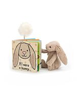 If I Were A Bunny Book and Bashful Beige Bunny Small