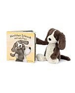 Hundchen Schnuck Und Sein Papa Buch and Bashful Fudge Puppy Medium