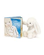 Lapin Timide Veut Grandir Livre and Bashful Cream Bunny Medium
