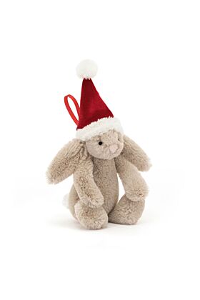 Bashful Christmas Bunny Decoration