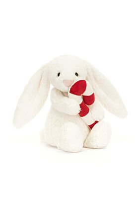 Bashful Bunny with Candy Cane
