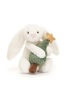 Bashful Bunny with Christmas Tree