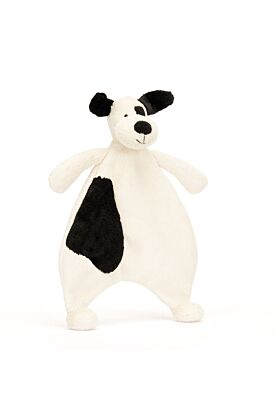 Bashful Black &amp  Cream Puppy Comforter