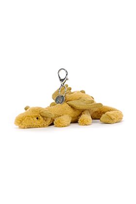 Golden Dragon Bag Charm