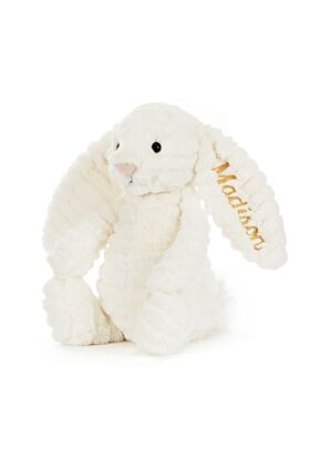 Personalised Bashful Luxe Bunny Nimbus