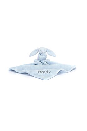 Personalised Bashful Blue Bunny Soother