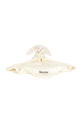 Personalised Bashful Cream Bunny Soother