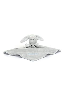 Personalised Bashful Silver Bunny Soother