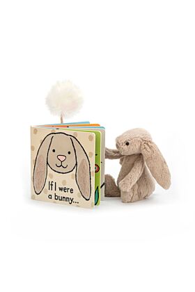 If I Were A Bunny Book and Bashful Beige Bunny Small