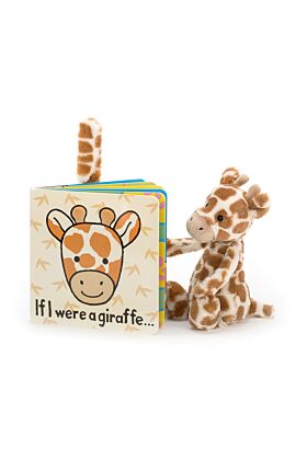 If I Were A Giraffe Book and Bashful Giraffe Small