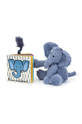 If I Were An Elephant Board Book and Fuddlewuddle Elephant Medium