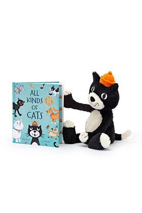 All Kinds of Cats Book and Jellycat Jack Medium