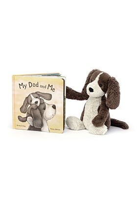 My Dad and Me Book and Bashful Fudge Puppy Medium