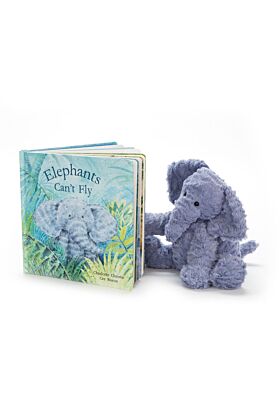 Elephants Can't Fly Book and Fuddlewuddle Elephant Medium