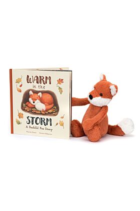 Warm in the Storm Book and Bashful Fox Cub Medium