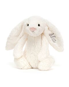 Personalised Bashful Cream Bunny Medium
